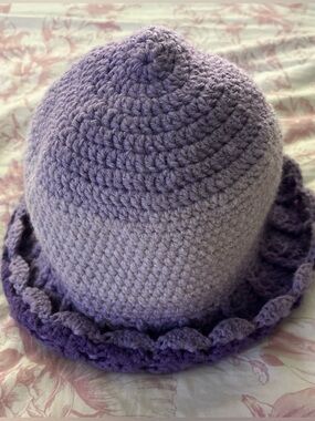 Hand-Crocheted Lavender Bucket Hat